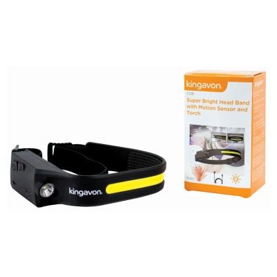 Motion Sensor Headlamp - KINGAVON COB Super Bright Head Band Torch