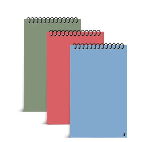 U. STATIONARY ASSORTED COLOUR REPORTERS NOTEPAD. P1109