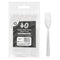 Reusable Plastic Forks - Deluxe Heavy Duty Clear 40 Pack DD9661