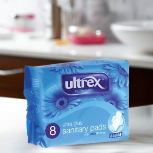 ULTREX ULTRA PLUS SANITARY PADS 8S. 5060110223404