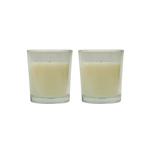 LUMAR AROMATIC COCONUT GLASS CANDLE JAR 2/PK. PS109360