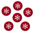 6 PACK FELT SNOWFLAKE COASTER. 505005