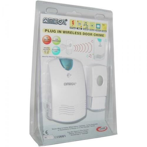 Wireless Door Chime with Light - OMEGA PLUG IN 17526