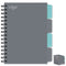 Project Notebook A5 - Twin Wire, Grey, 80 GSM, 200 Pages