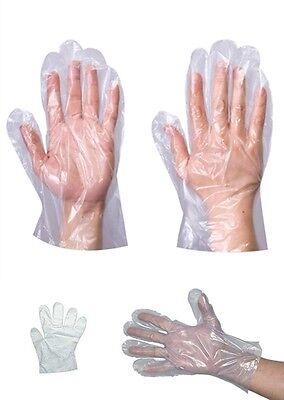 Disposable Food Gloves - 100 PCS Clear Plastic Service Gloves