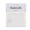 24 WHITE WITH SILVER INTERTWINED HEARTS WEDDING DAY TABLE PLACE NAME CARDS. 511036