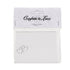 24 WHITE WITH SILVER INTERTWINED HEARTS WEDDING DAY TABLE PLACE NAME CARDS. 511036
