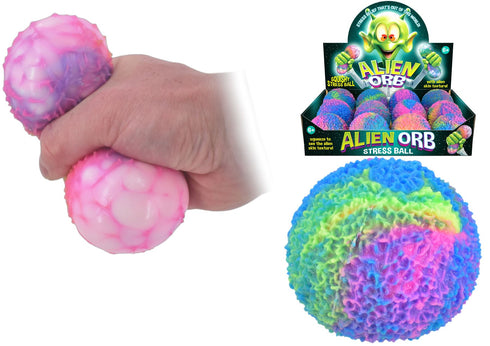 Alien Orb Stress Ball - Colorful 8cm Squeeze Toy | TY1172