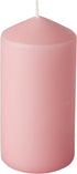 PACK OF 8 PINK PILLAR CANDLES 50 X 100 MM. PS17982