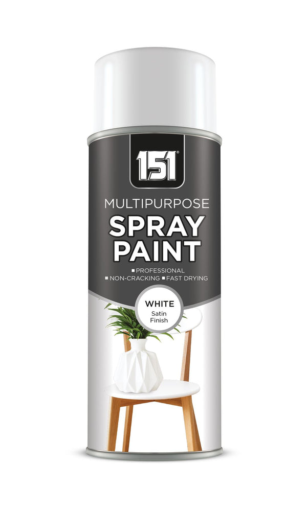 White Satin Spray Paint 400ml - High-Quality TAR065 Finish