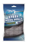 Steel Wool Rolls - DUZZIT 12pcs 5gm DZT096A for Cleaning & Polishing