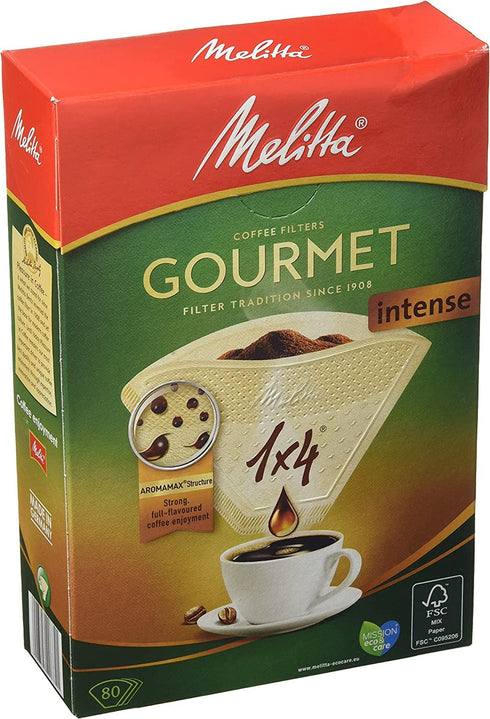Melitta Coffee Filters - Gourmet Intense 1x4 80-Pack MEL6687861