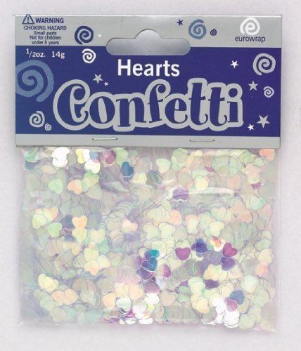 VALENTINE LOVE IRIDESCENT HEART CONFETTI. EWH6I