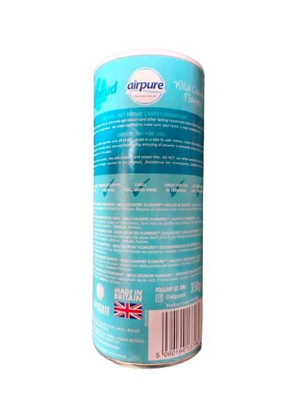 Pet Carpet Freshener - AIRPURE Wild Country Flowers 350g
