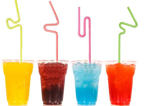 50 CREATIVE DRINKING STRAW NEON COLOURS. 16724