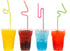 50 CREATIVE DRINKING STRAW NEON COLOURS. 16724