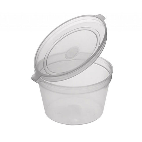 Clear Hinged Lid Containers 4oz - Durable & Convenient 1086304