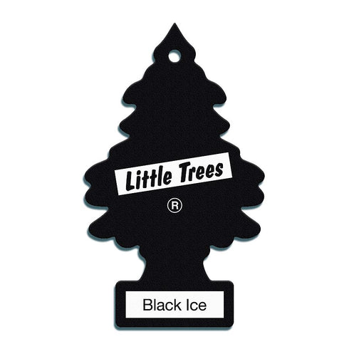 LITTLE TREES CAR AIR FRESHENER - BLACK ICE. MTR0004