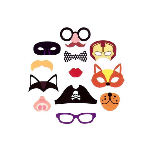 12PCS PHOTO BOOTH SELFIE PROPS PHOTO FRAME (KIDS PARTY). PI329000