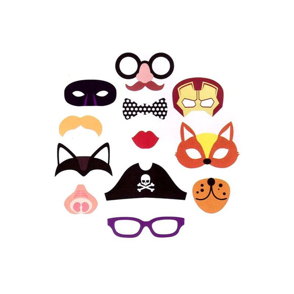 12PCS PHOTO BOOTH SELFIE PROPS PHOTO FRAME (KIDS PARTY). PI329000