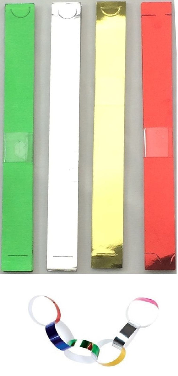 120 XMAS FESTIVE FOIL PAPER CHAIN. 551972