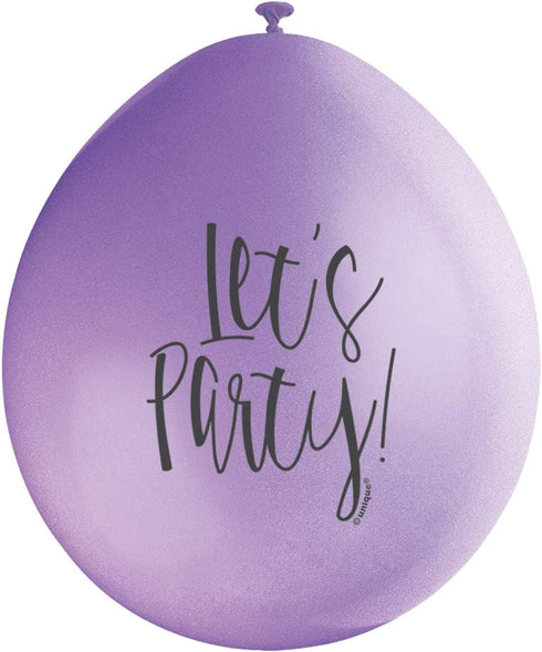 Party Latex Balloons - Multicolour Pack of 10 - UNI56064