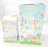 2 CUTE INSTANT EASTER PARTY GIFT TREAT BOXES / BAG - BUNNY EGG AND CHICK DESIGN. G26031