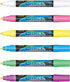 Fluorescent Window Markers - Vibrant Pack of 6 Assorted Colours