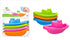 BABYPIPKIN BATH BOATS ASSORTED COLOUR PACK OF 4. Z66033