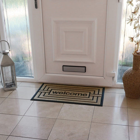 Vienna Doormat - JVL Assorted Design Rubber Backed 45x75cm