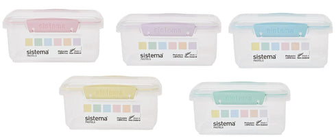 SISTEMA KLIP IT CLEAR FOOD STORAGE CONTAINER WITH BLUE CLIPS 1 LTR. SIS1600