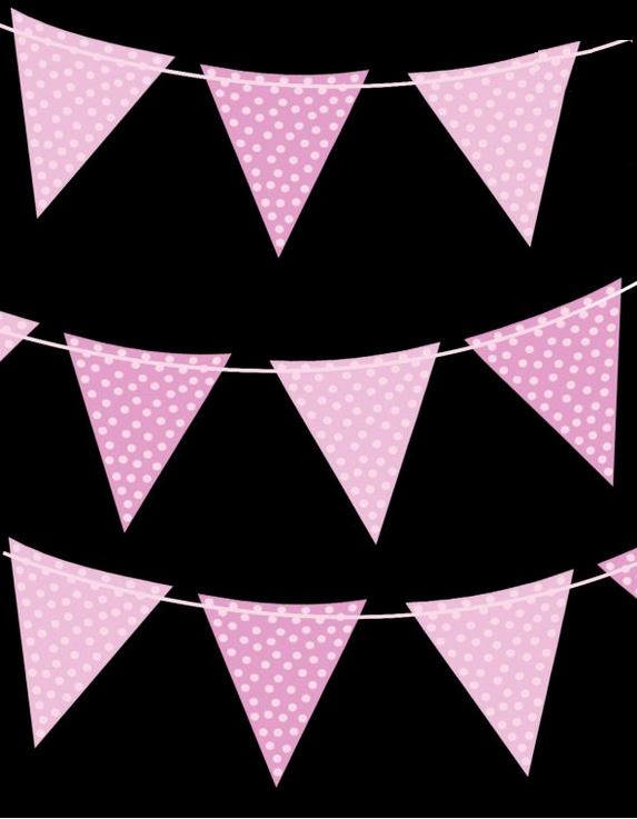 2M POLKA DOT BUNTING PINK. DP31047
