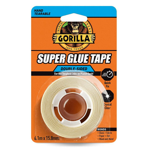 Gorilla Double Sided Tape 15.8mm x 6.1m - Heavy Duty Mounting