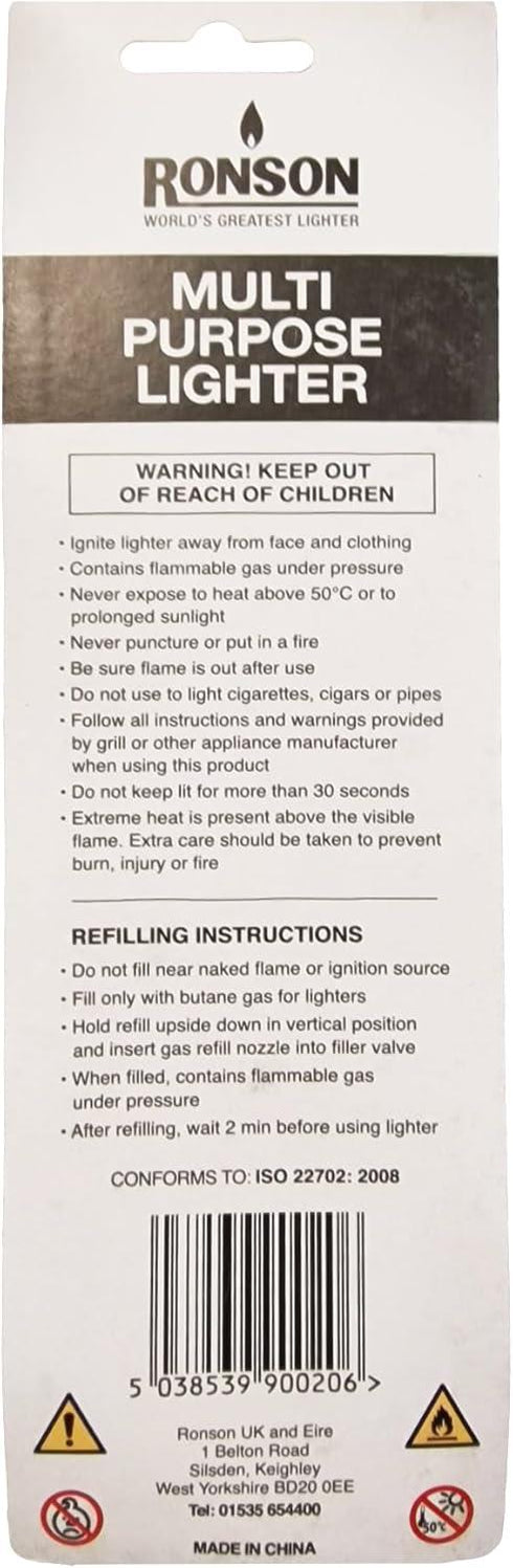 Refillable Utility Lighter - RONSON R350 Flexible Flame