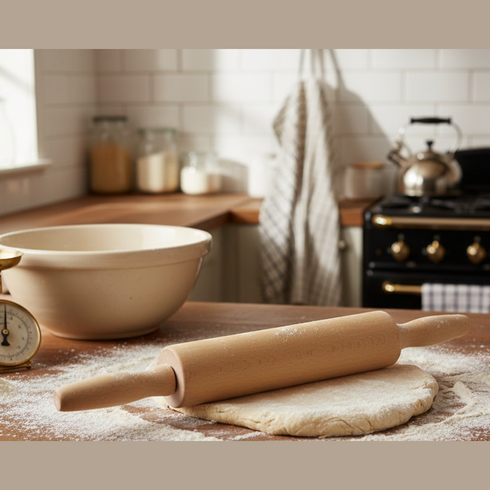 APOLLO WOODEN ROLLING PIN REVOLVING. 9104
