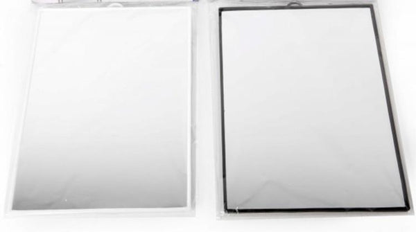 ASSORTED COLOUR STANDING FACE MIRROR APX 18 X 24 CM. JL5567