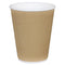 Ripple Wall Cup 12oz - Kraft Hot Drink Cups 25 Pack