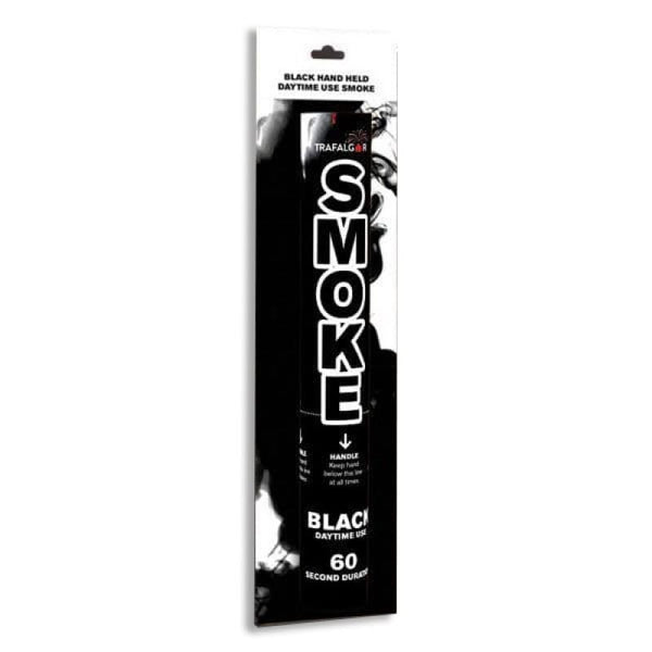 TRAFALGAR HANDHELD DAYTIME COLOURED SMOKE- BLACK. CR-RPS001N