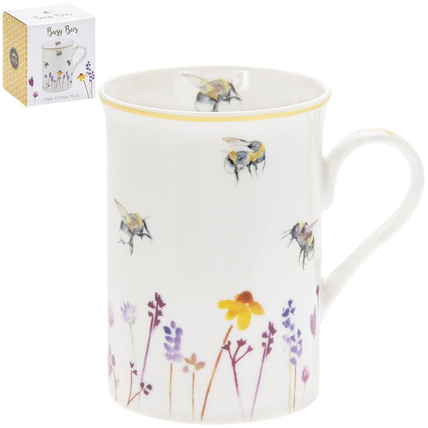BUSY BEES FINE CHINA WHITE COFFEE MUG. LP93921