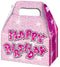 3PK HAPPY BIRTHDAY PARTY BOXES PINK. DP08049