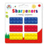 Brick Sharpeners for Kids - Fun Novelty Stationery 6 Pack
