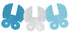Blue Baby Pram Garland 2.6M - Adorable Nursery Decor X41171