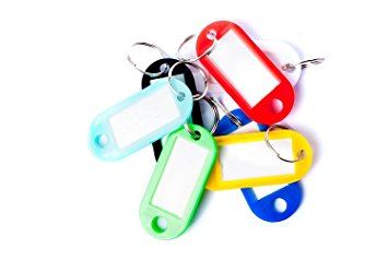 Keyring Tag Assortment - Colorful STAR PACK Tags with Rings 72158