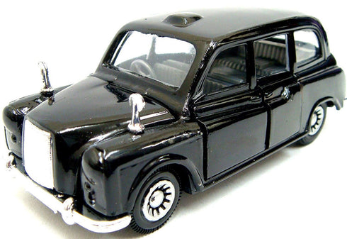 Union Jack Black Taxi - Die Cast Pull Back Model EL64791