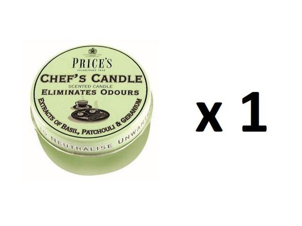 PRICES CHEFS CANDLE IN TIN 30HRS. FR310316 336478