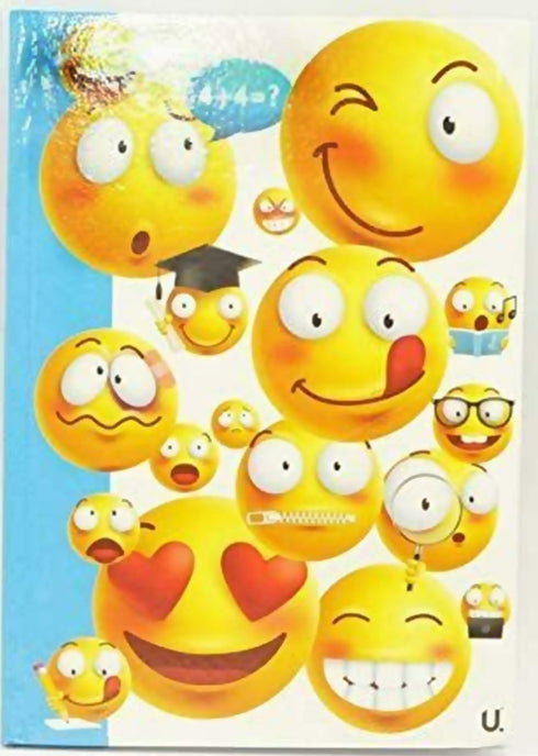 EMOJI A4 HARDBACK NOTEBOOK ASSORTED DESIGN. P1030