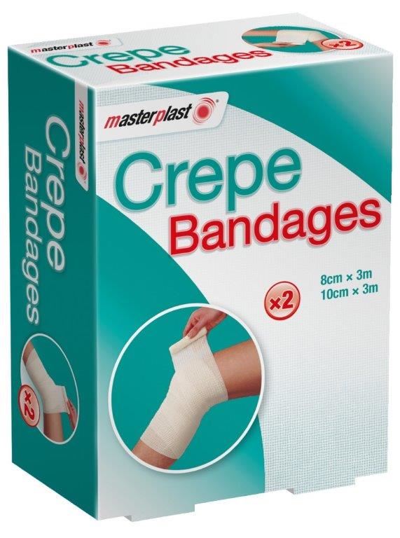 Crepe Bandages Pack - MASTERPLAST 2PK MP018A for First Aid