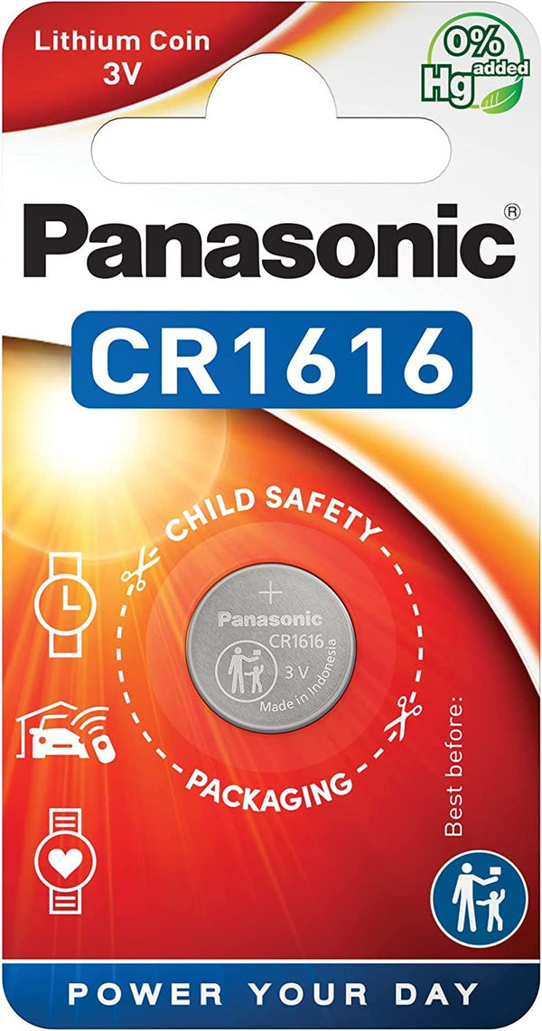 CR1616 Coin Battery - Panasonic 3V Lithium Cell | PANACR1616