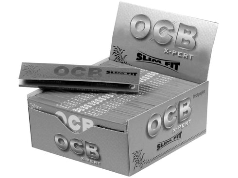 OCB SILVER X-PERT SLIM KING SIZE ROLLING PAPER 50/PK. 199502