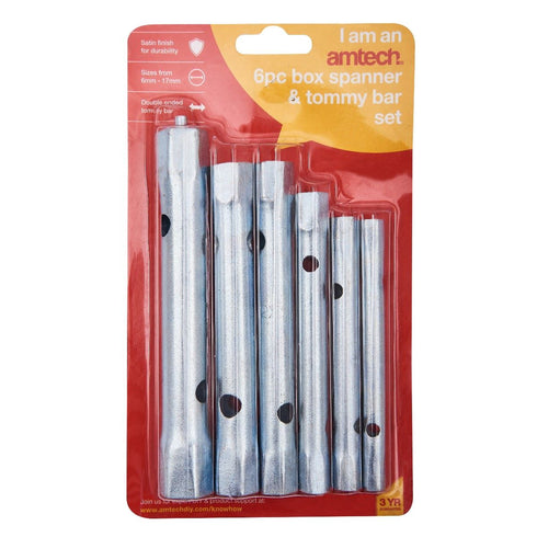Box Spanner Set - AMTECH 6PCS with TOMMY BAR, AMK1150